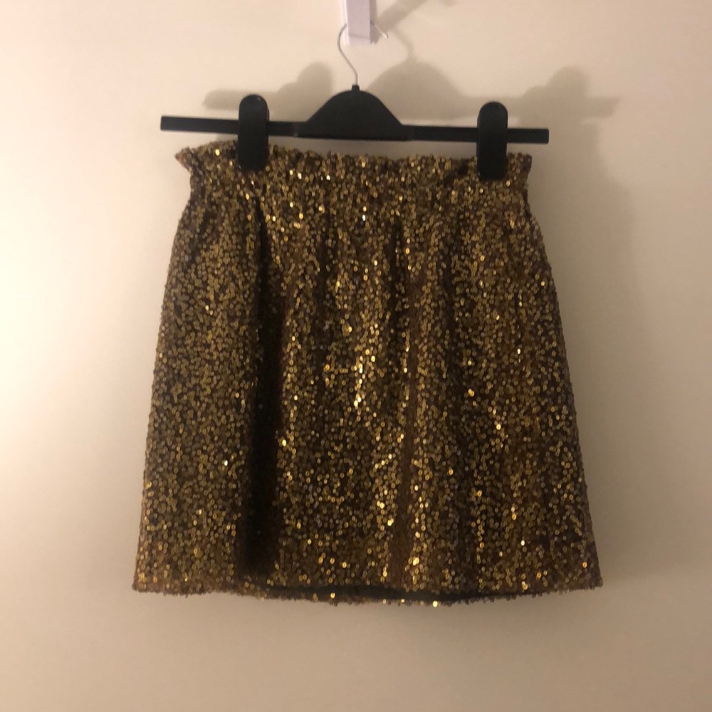 J. Crew Glitter Mini Skirt - Sz 0